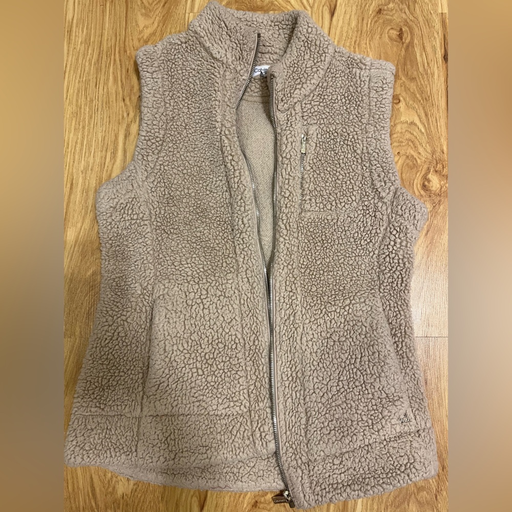 Calvin Klein Tan Sherpa Vest